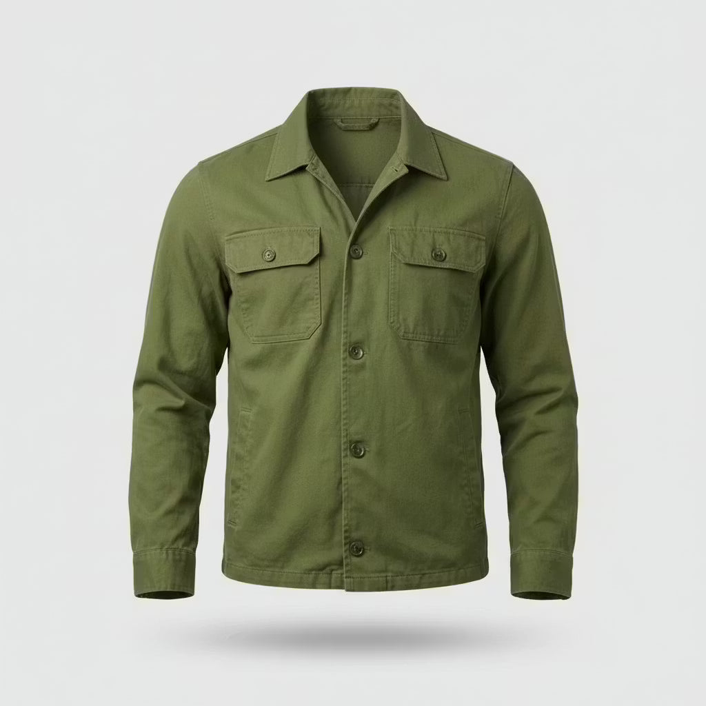 FAUX SUEDE OVERSHIRT